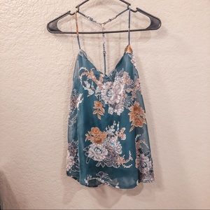 Nine Britton t-back floral camisole